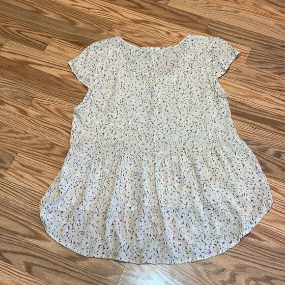 Floral Peplum Top, longer back - Picture 5 of 5